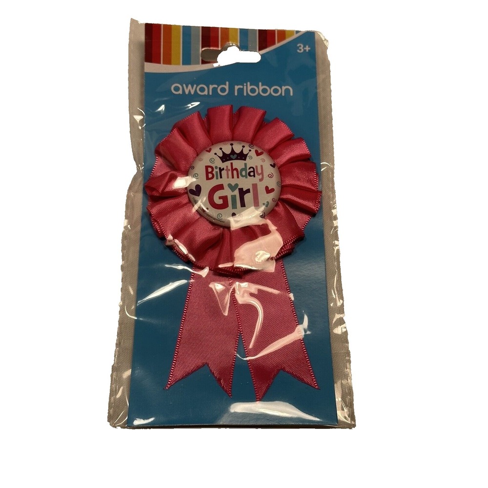 1 count birthday girl award ribbon party